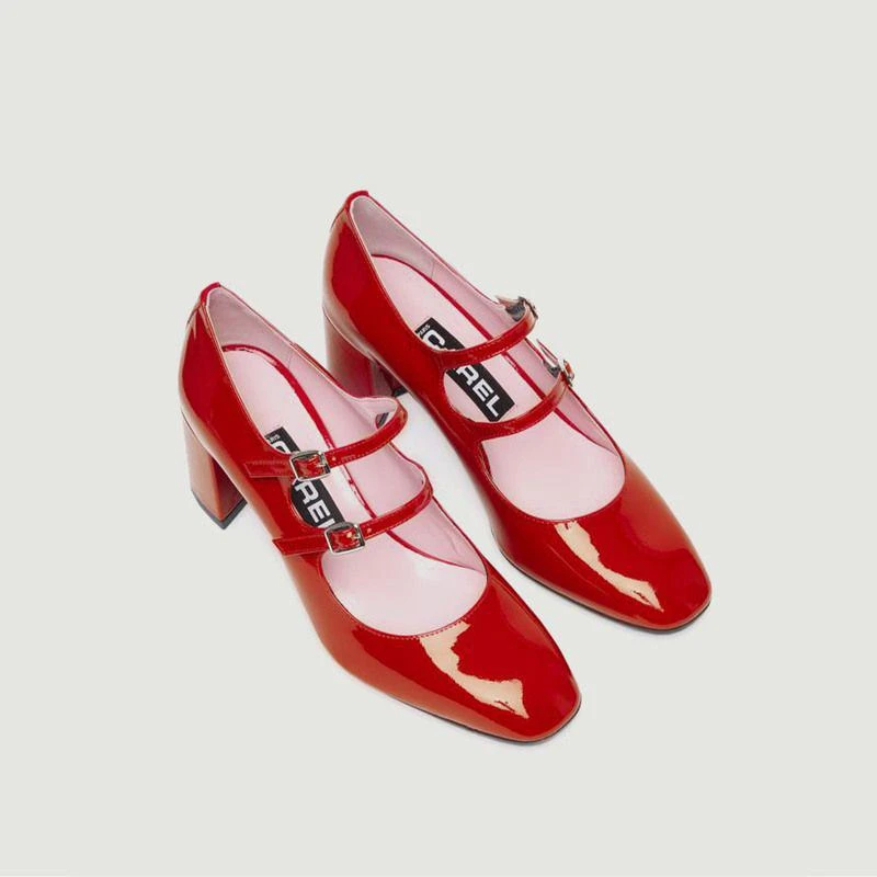商品Carel|Patent leather Alice slippers  Rouge  CAREL,价格¥3593,第3张图片详细描述