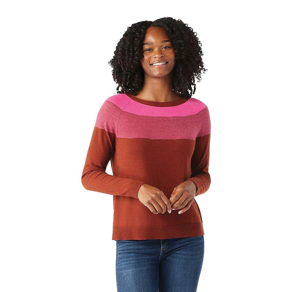 Smartwool Women's Edgewood Colorblock Crew Sweater 商品