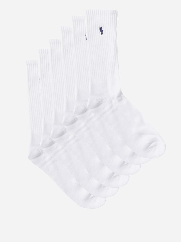 商品Ralph Lauren|Pack of six logo-embroidered cotton-blend socks,价格¥402,第1张图片