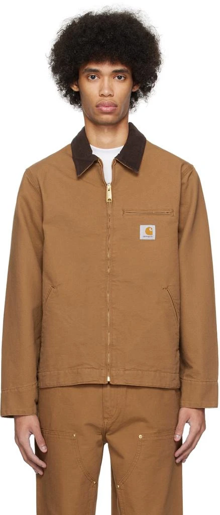 商品Carhartt WIP|Tan Detroit Jacket,价格¥1426,第1张图片