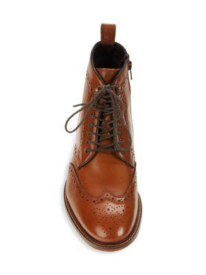 ​Surge Wingtip Leather Brogue Boots商品第6张图片规格展示