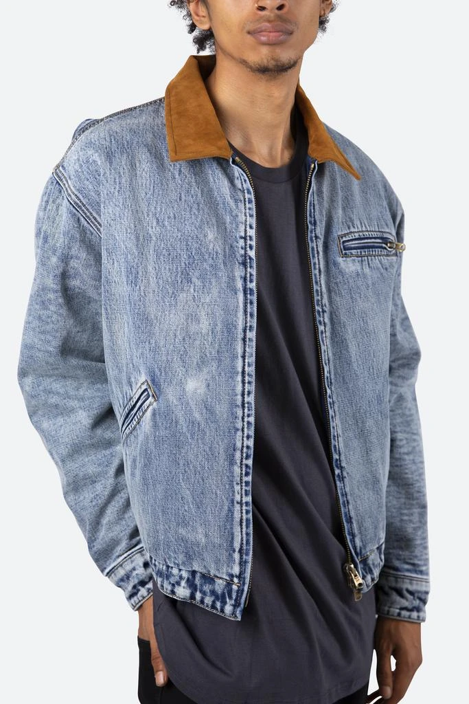商品MNML|Collared Work Jacket - Blue,价格¥558,第2张图片详细描述