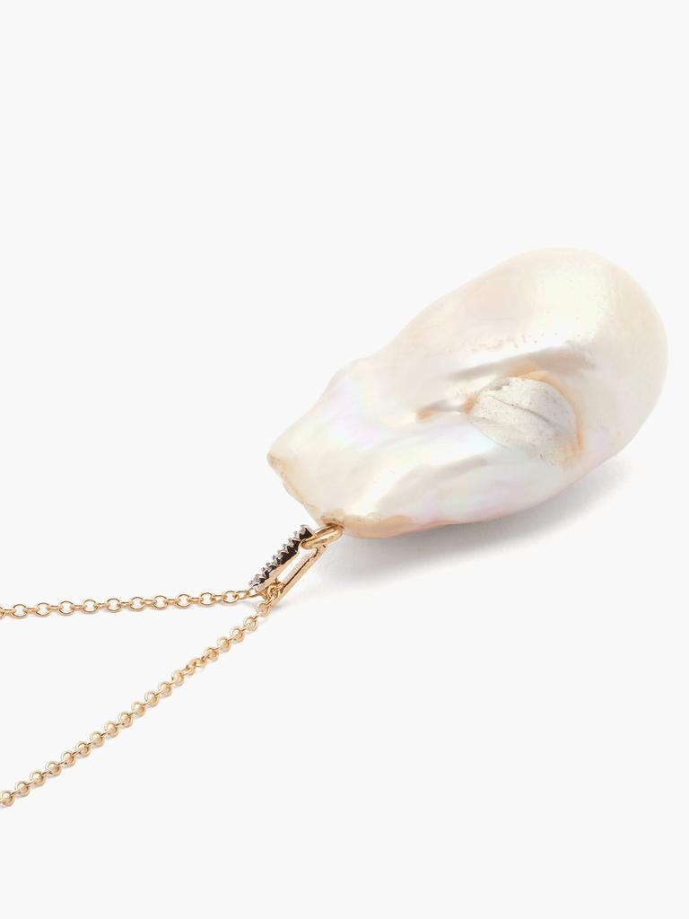 商品MATEO|Diamond, baroque pearl & 14kt gold necklace,价格¥4113,第6张图片详细描述