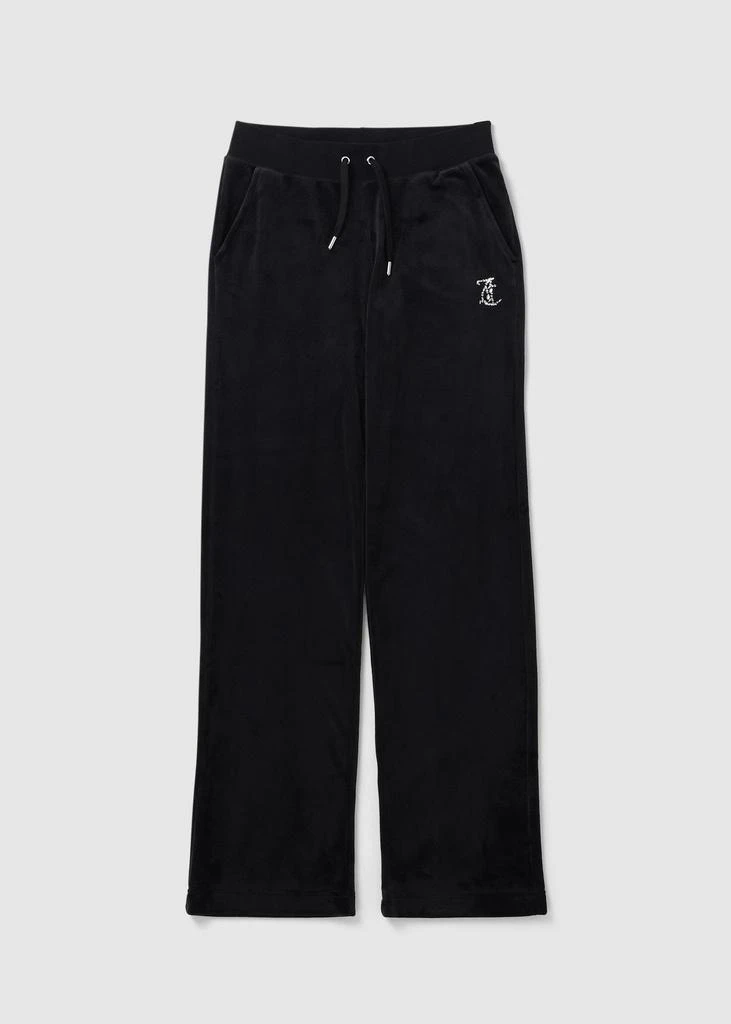 商品Juicy Couture|Juicy Couture Womens Juicy Mini Mixed Crystal Del Ray Lounge Pants In Black,价格¥1028,第1张图片