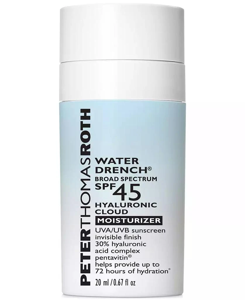 商品Peter Thomas Roth|Water Drench Broad Spectrum SPF 45 Hyaluronic Cloud Moisturizer, 0.67-oz.,价格¥173,第1张图片