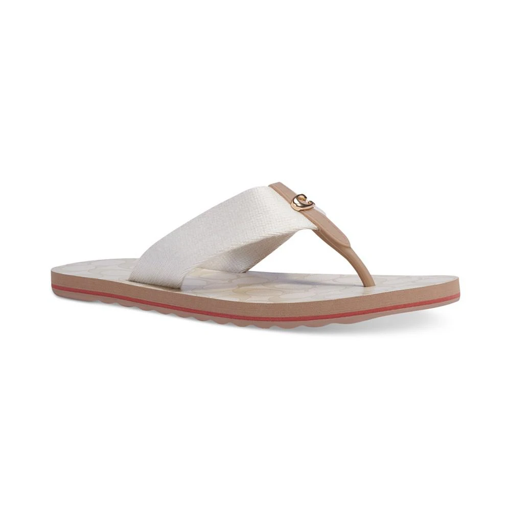 商品Coach|Women's Zoe Thong Flip-Flop Sandals,价格¥380,第1张图片