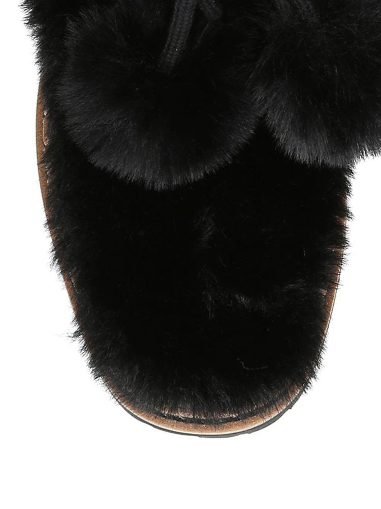 商品Sam Edelman|Blanche Faux Fur and Leather Tassel Boots,价格¥420,第4张图片详细描述