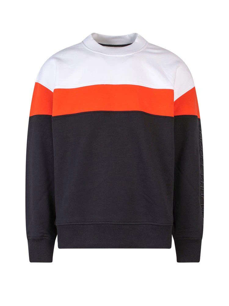 商品Moose Knuckles|Moose Knuckles Striped Crewneck Sweatshirt,价格¥993,第1张图片