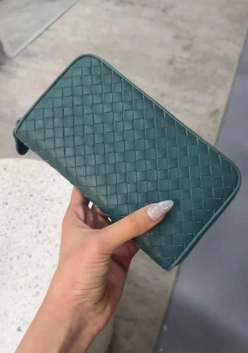 商品[二手商品] Bottega Veneta|Bottega Veneta Dark Green Intrecciato Leather Continental Wallet,价格¥1656,第2张图片详细描述