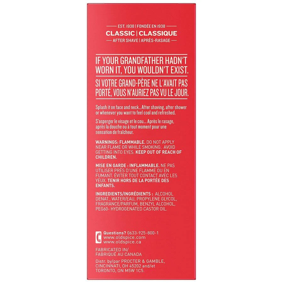 商品Old Spice|Men's After Shave Classic Scent,价格¥82,第3张图片详细描述
