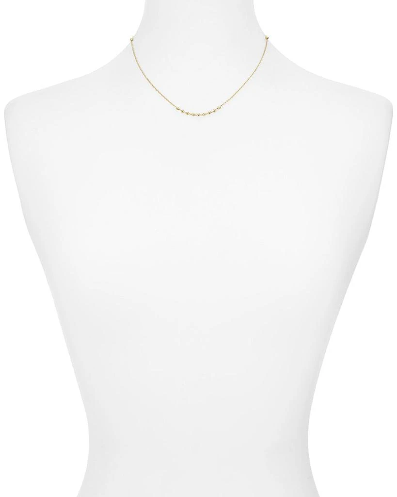 Beaded Chain Necklace in 14K Gold-Plated Sterling Silver, 16" 商品