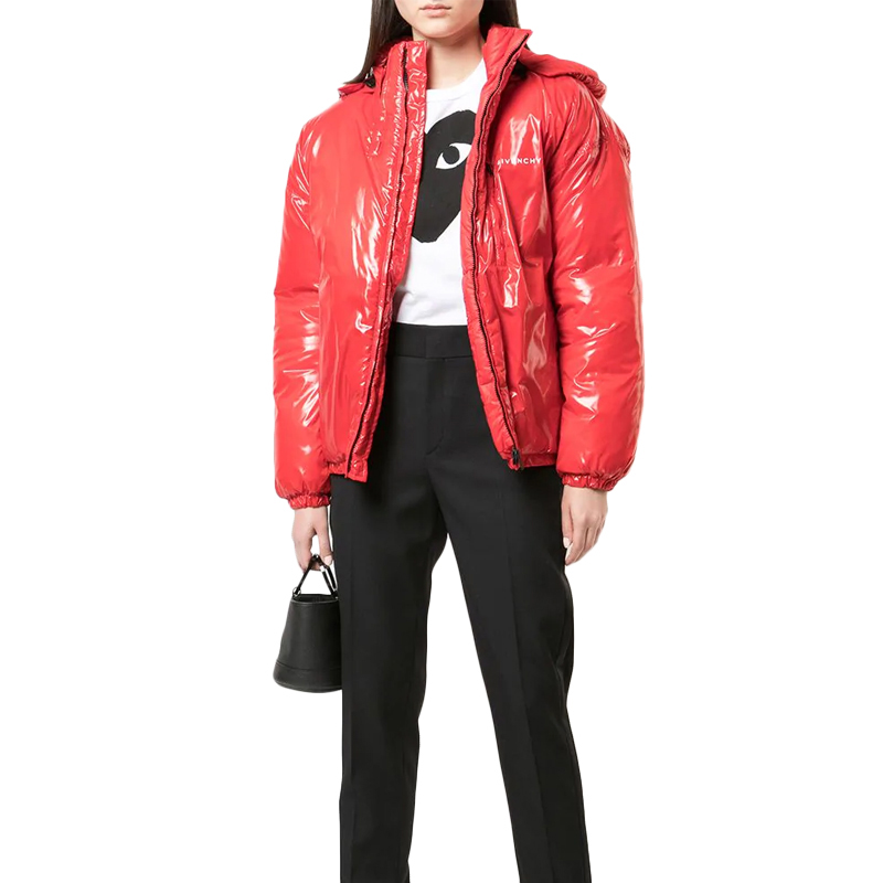 Givenchy 纪梵希 女士红色短款夹克棉服 BW004P101L-600商品第4张图片规格展示