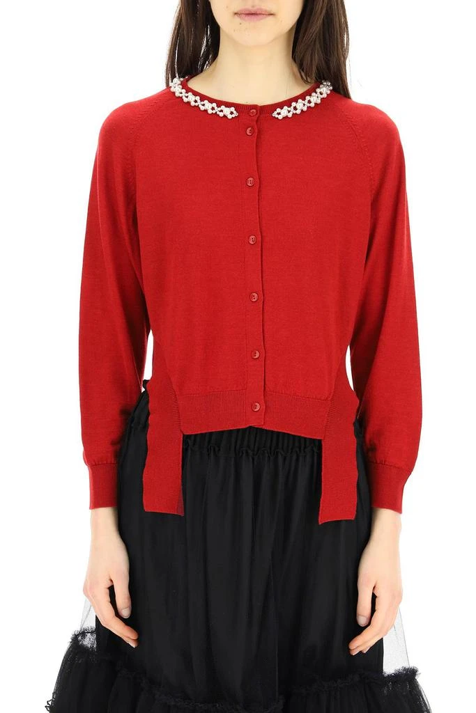 商品Simone Rocha|Simone rocha cardigan with pearls,价格¥2814,第2张图片详细描述