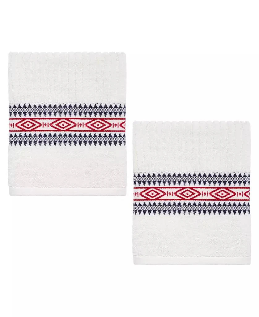商品IZOD|Holiday Cotton 2-Pack Hand Towel Set, 16" x 28",价格¥135,第1张图片
