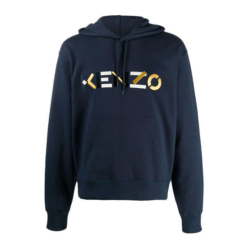 商品Kenzo|KENZO 高田贤三 男士深蓝色棉质卫衣/帽衫 FA65SW3044MO-76,价格¥2802,第1张图片