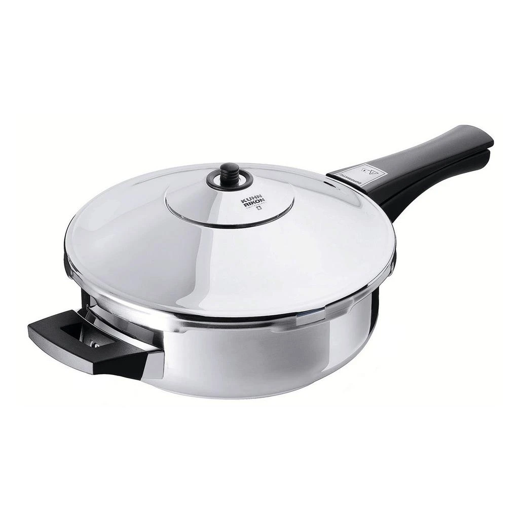 商品Kuhn Rikon|Duromatic Stainless Steel Frying Pan Pressure Cooker, 2.5 Qt,价格¥1580,第1张图片