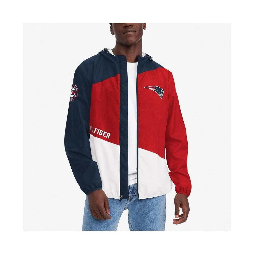 商品Tommy Hilfiger|Men's Navy, Red New England Patriots Bill Full-Zip Jacket,价格¥726,第1张图片