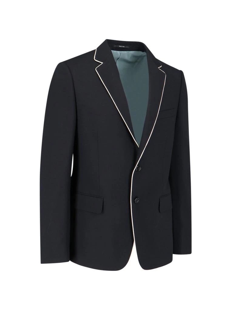 商品Gucci|Gucci Pipe-Trim Detail Single-Breasted Blazer,价格¥12227,第3张图片详细描述