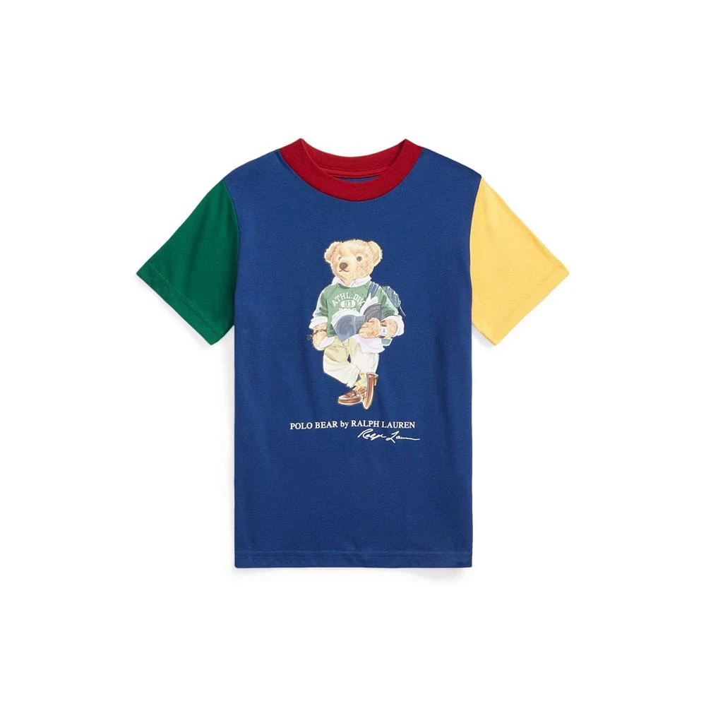 商品Ralph Lauren|Toddler Boy Bear Short Sleeves Cotton Jersey T-shirt,价格¥85,第1张图片