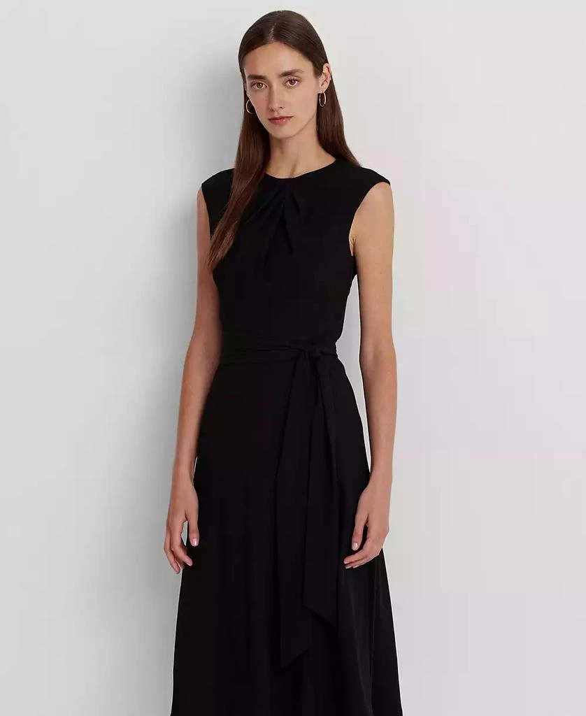 商品Ralph Lauren|Women's Bubble Crepe Cap-Sleeve Dress,价格¥1101,第4张图片详细描述