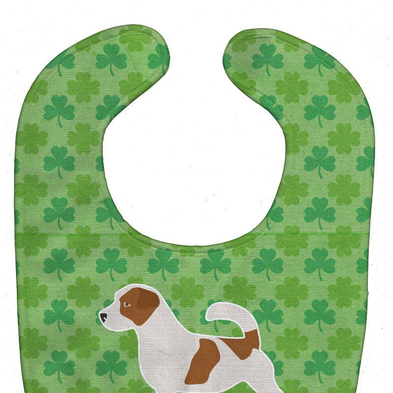 商品Caroline's Treasures|Jack Russell Terrier Shamrocks  Baby Bib,价格¥83,第1张图片