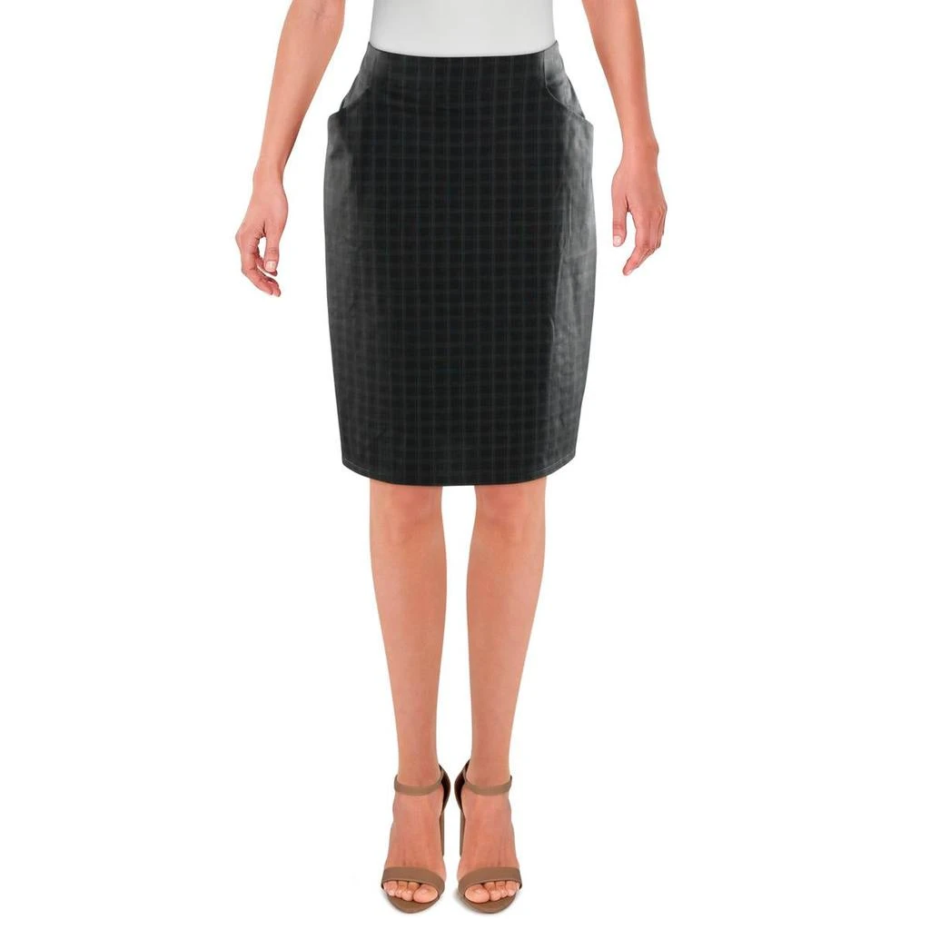 商品Max Studio|Max Studio Womens Check Print Knee-Length Pencil Skirt,价格¥77,第1张图片