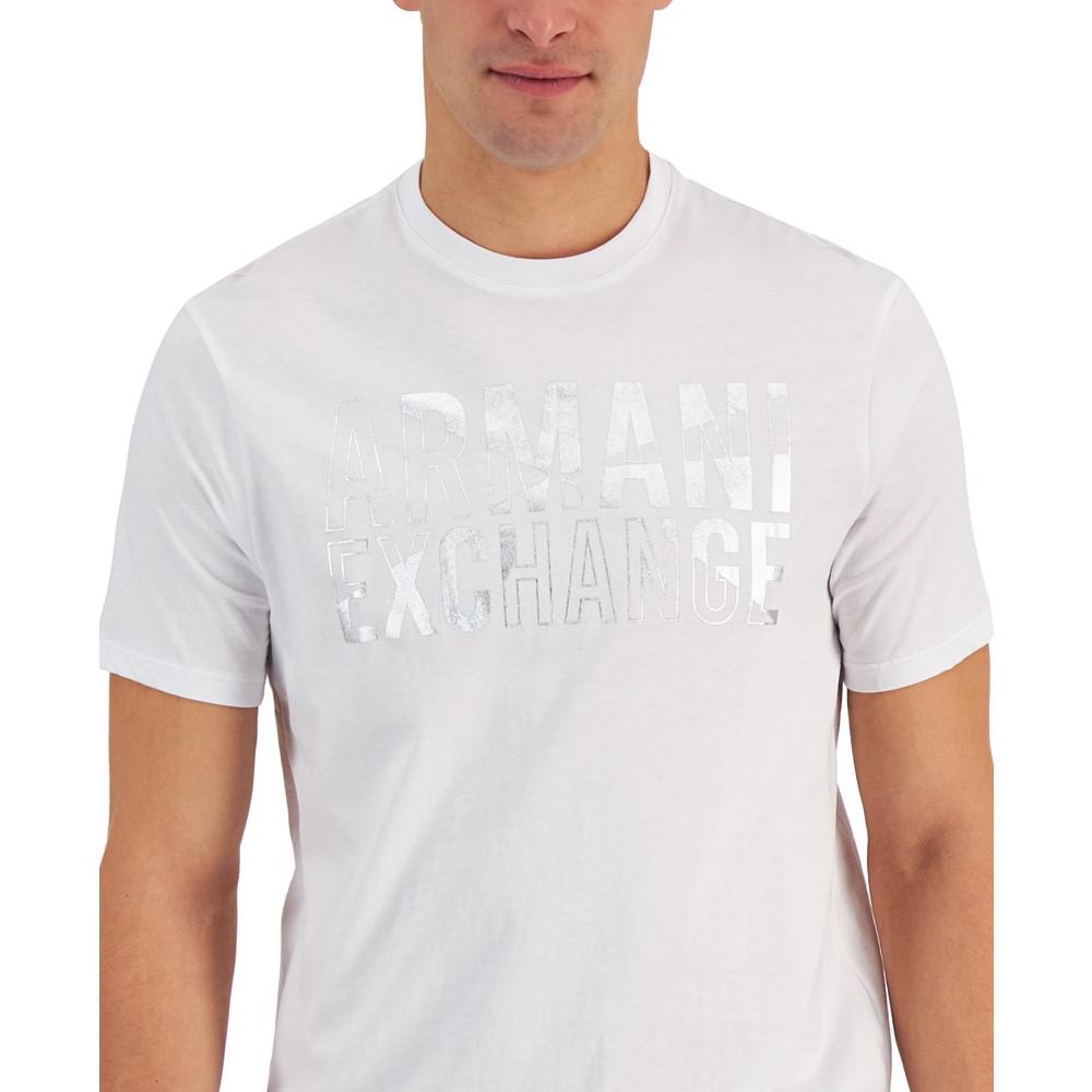 Men's Outlined Foil Logo T-Shirt商品第3张图片规格展示