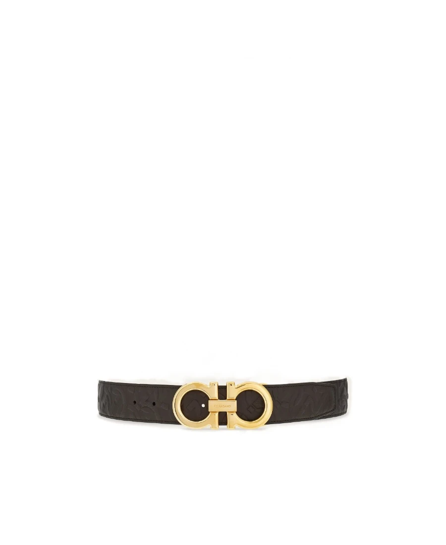 商品【商品预售7天】 Salvatore Ferragamo|Salvatore Ferragamo 男士腰带 679710770651 黑色,价格¥3083,第1张图片