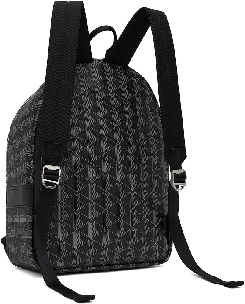 商品Lacoste|Black 'The Blend' Monogram Backpack,价格¥1440,第3张图片详细描述