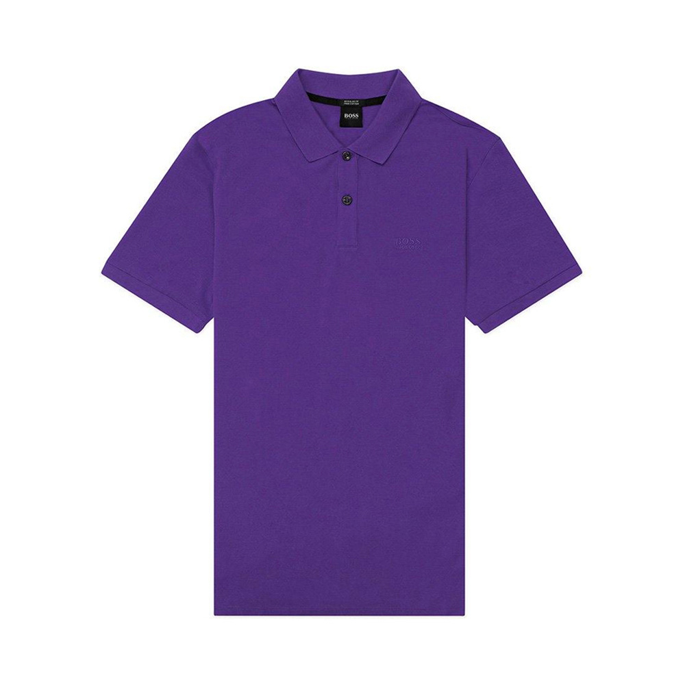 商品Hugo Boss|HUGO BOSS 男士紫色蓝色徽标短袖POLO衫 PALLAS-50303542-507,价格¥547,第1张图片