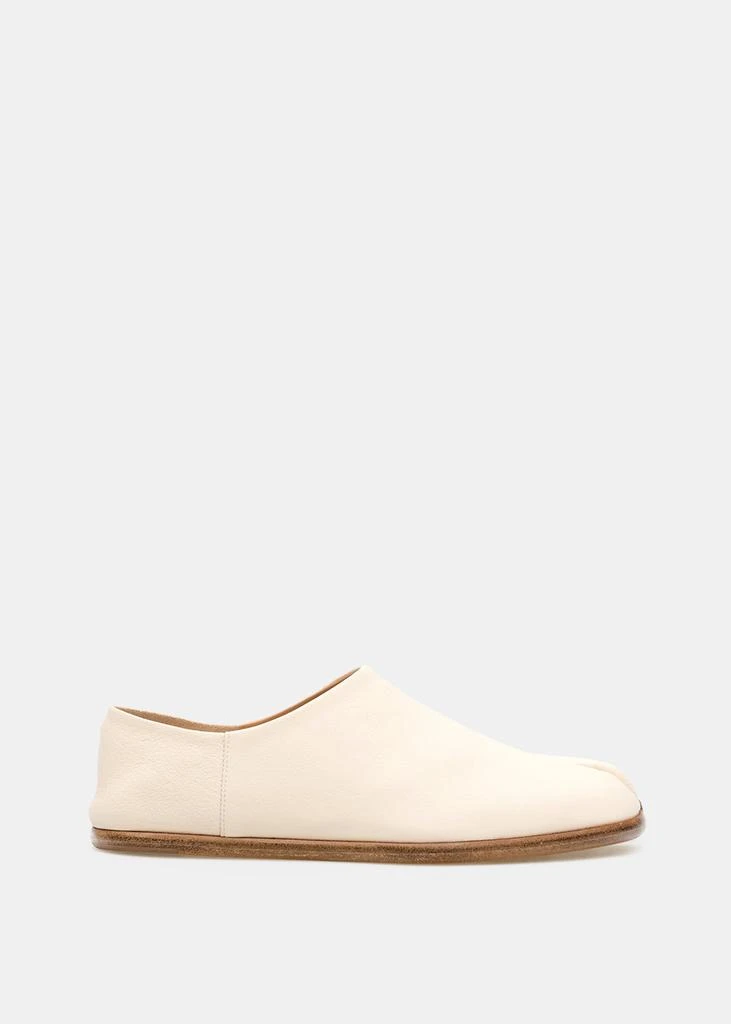 商品MAISON MARGIELA|Maison Margiela White Tabi Babouche Loafers,价格¥4201,第1张图片