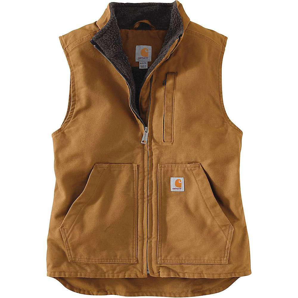 商品Carhartt|Carhartt Women's Washed Duck Sherpa-Lined Mock Neck Vest,价格¥589,第5张图片详细描述
