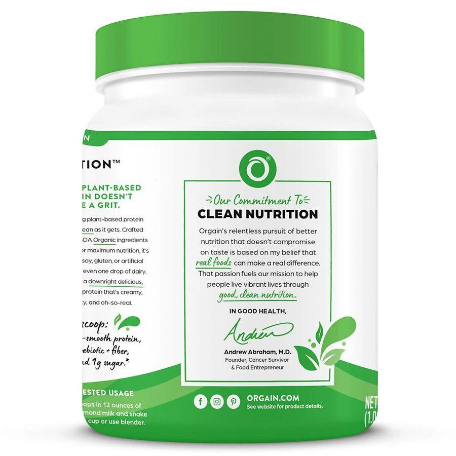 商品Orgain|Plant Based Protein Powder,价格¥193,第2张图片详细描述