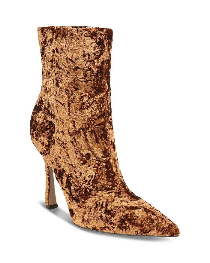 商品Sam Edelman|Women's Ella Pointed Toe Brown High Heel Dress Booties,价格¥887,第1张图片详细描述