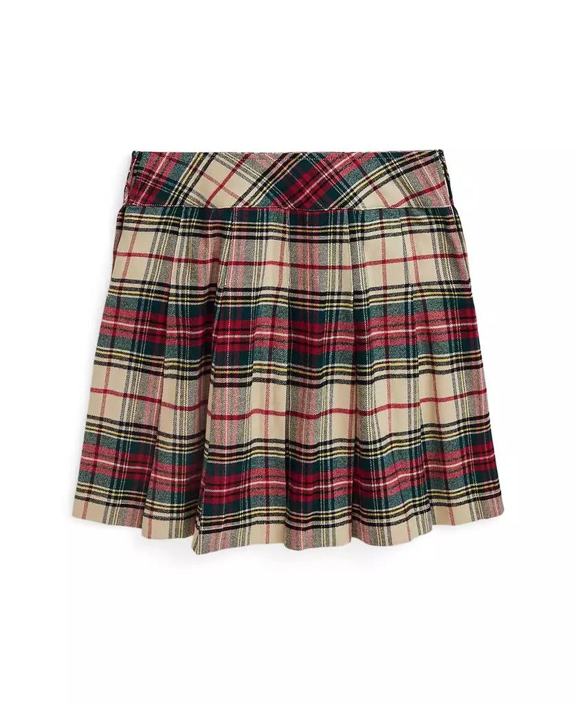 商品Ralph Lauren|Big Girls Plaid Pleated Cotton Twill Skirt,价格¥419,第3张图片详细描述