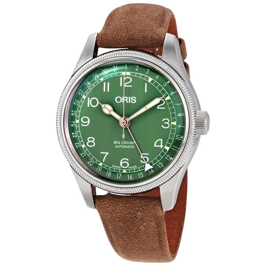 商品Oris|Big Crown Automatic Green Dial Ladies Watch 01 754 7749 4067-07 5 17 68,价格¥8664,第1张图片