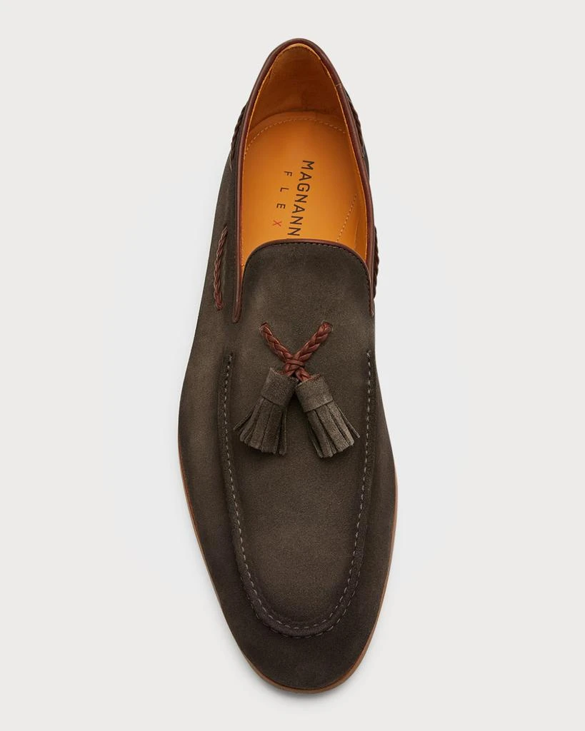 商品Magnanni|Men's Suede Tassel Loafers,价格¥1874,第5张图片详细描述