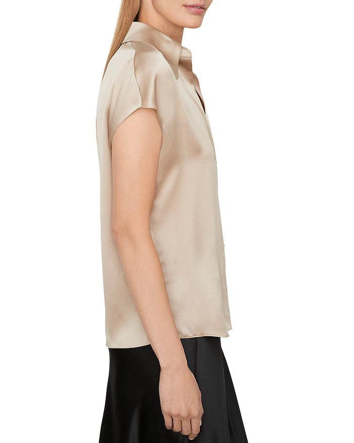 商品Vince|Silk Cap Sleeve Blouse,价格¥782,第3张图片详细描述