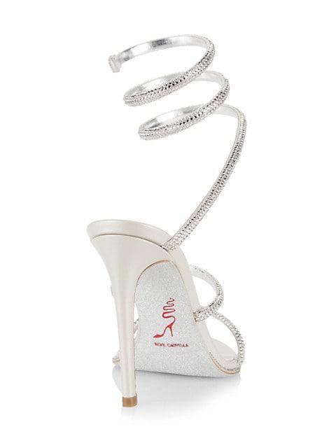 商品Rene Caovilla|Cleo Crystal-Embellished Wrap Sandals,价格¥11039,第5张图片详细描述
