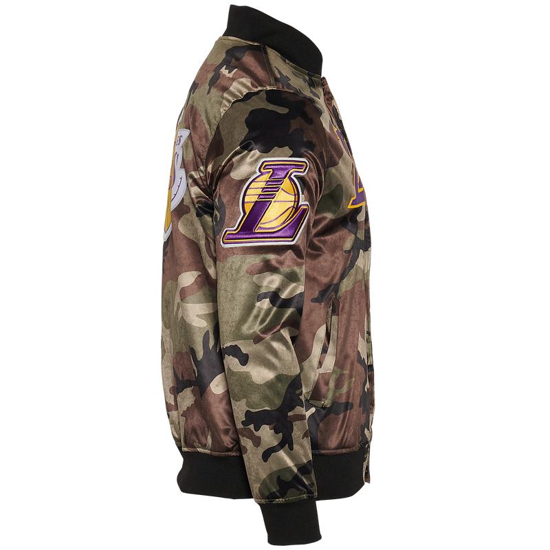 Pro Standard Lakers NBA AOP Satin Jacket - Men's商品第3张图片规格展示