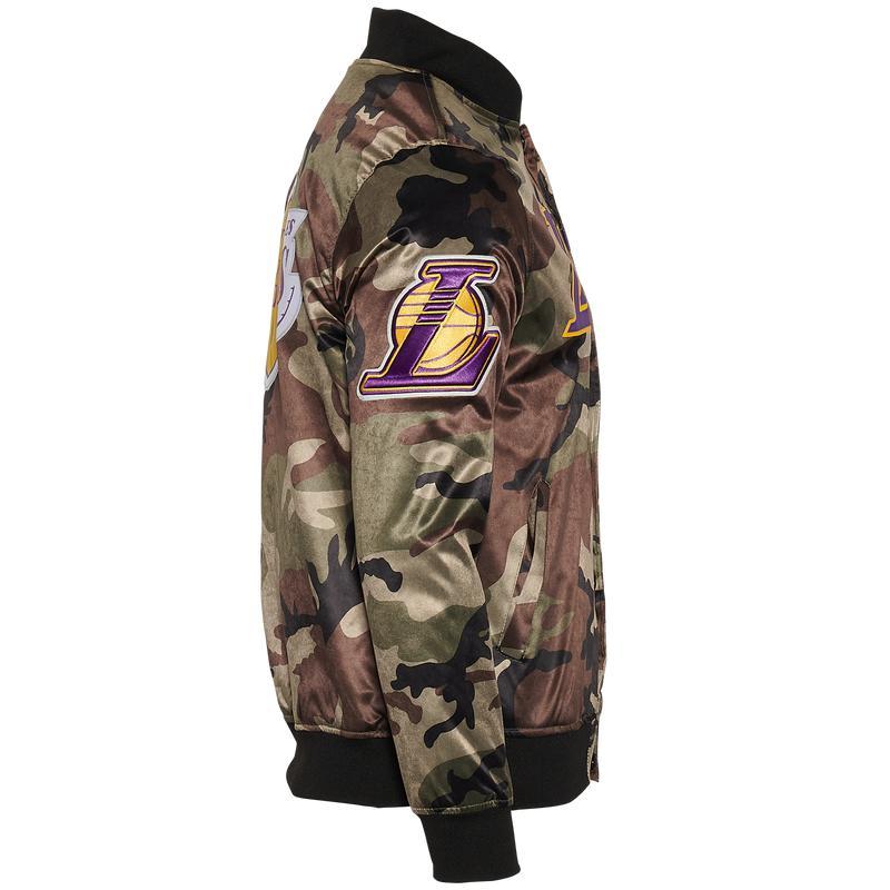 商品Pro Standard|Pro Standard Lakers NBA AOP Satin Jacket - Men's,价格¥1074,第5张图片详细描述