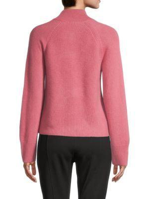 商品Tahari|Cashmere Zip-Up Sweater,价格¥782,第4张图片详细描述