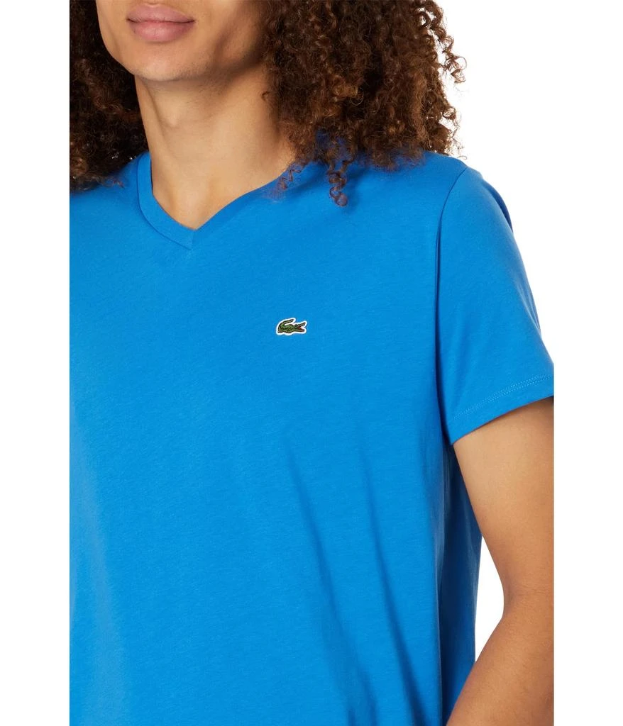 商品Lacoste|Short Sleeve V-Neck Pima Jersey T-Shirt,价格¥265,第3张图片详细描述
