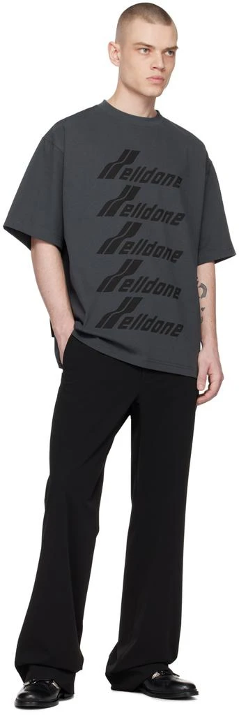 商品We11done|Gray Printed T-Shirt,价格¥1633,第4张图片详细描述