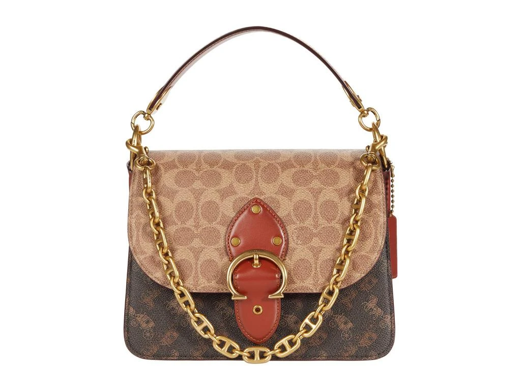 商品Coach|Signature Carriage Coated Canvas Beat Shoulder Bag,价格¥2762,第4张图片详细描述