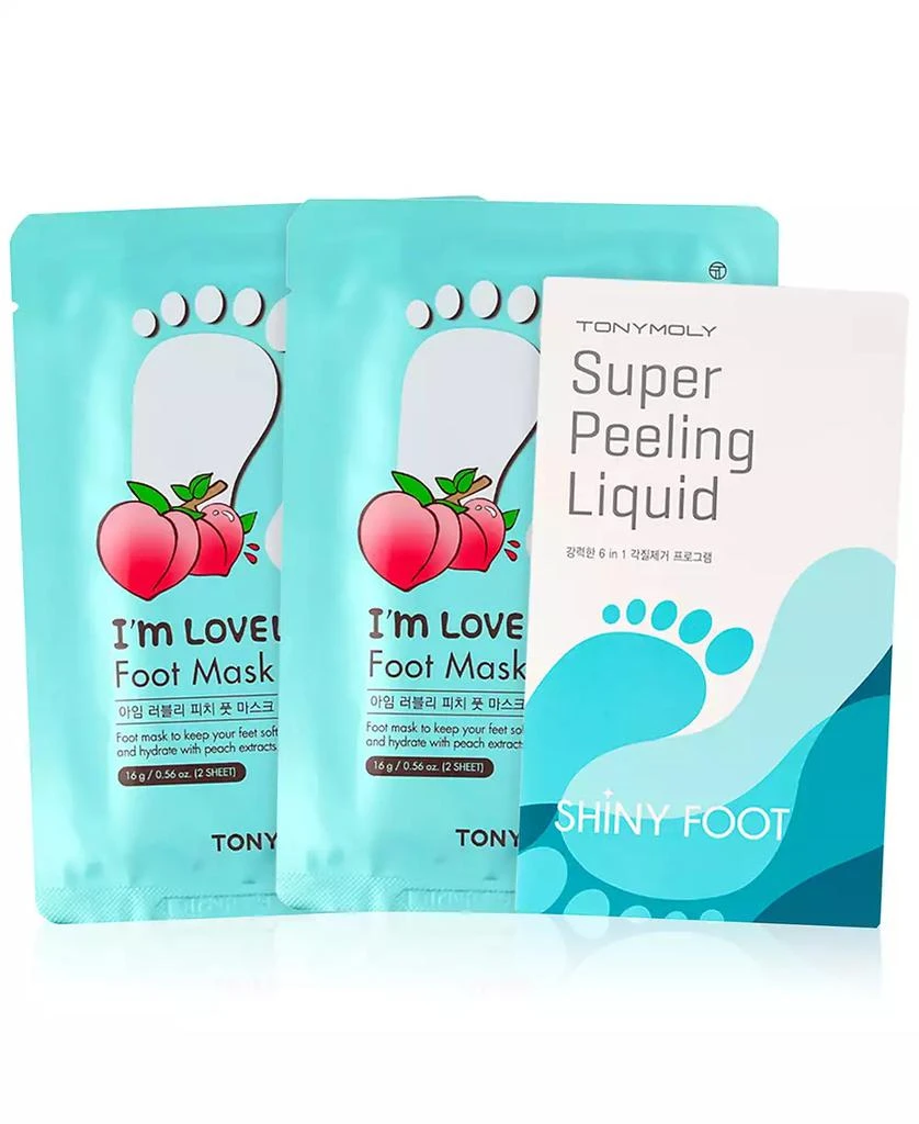 商品TONYMOLY|3-Pc. I'm Lovely Peach Foot Mask Set,价格¥143,第1张图片