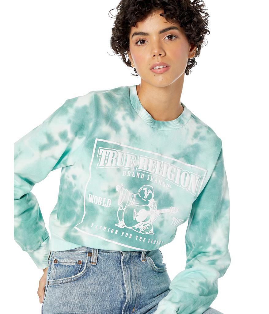 商品True Religion|Tie-Dye Buddha Logo Sweatshirt,价格¥398,第5张图片详细描述