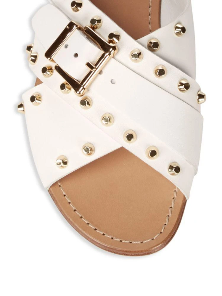 商品Stuart Weitzman|Studded Leather Slides,价格¥789,第3张图片详细描述