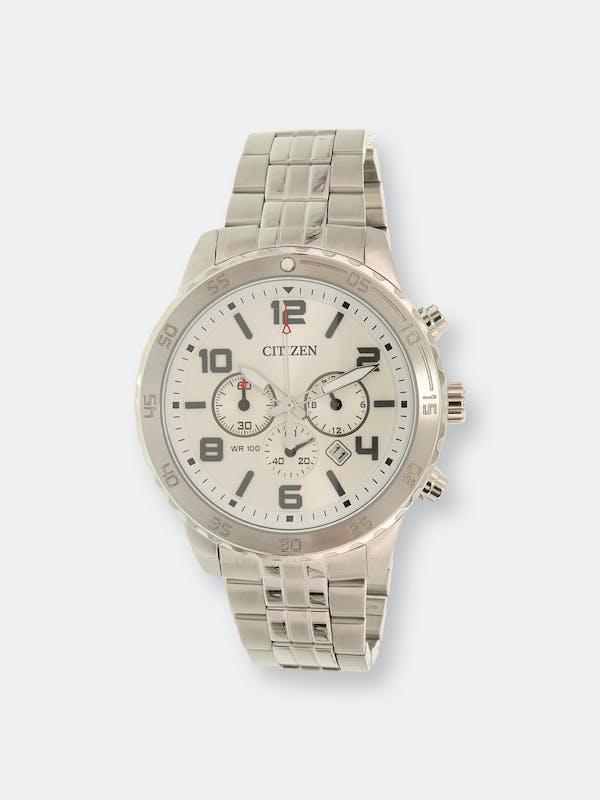 商品Citizen|Citizen Men's AN8130-53A Silver Stainless-Steel Plated Japanese Quartz Dress Watch ONE SIZE,价格¥1069,第1张图片