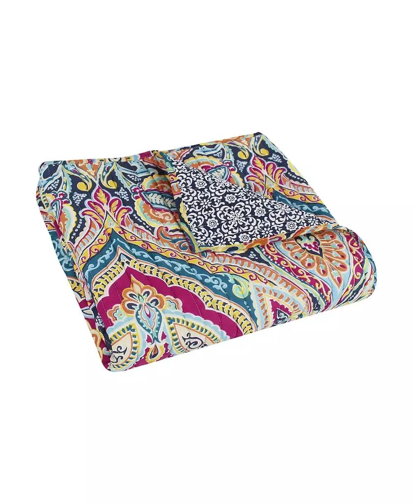 商品Levtex|Magnolia Paisley Tapestry Reversible Quilted Throw, 50" x 60",价格¥326,第2张图片详细描述